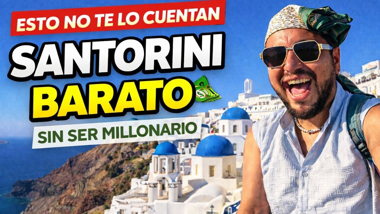 SANTORINI Grecia: cómo ahorrar dinero visitando la isla más hermosa BARATO