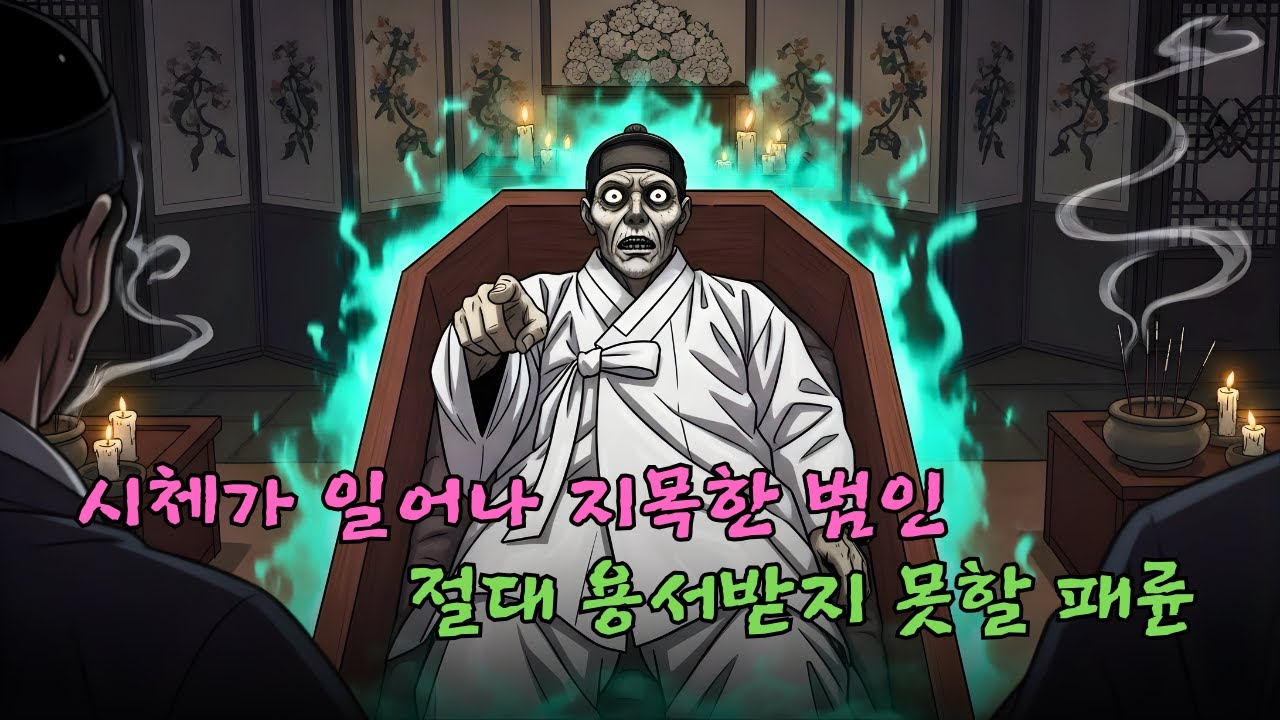 장례식 날 밤 관 뚜껑 열고 일어난 아버지가 맏아들을 지목한 소름 돋는 이유 독버섯 죽의 진실 | 한국야담 옛날이야기