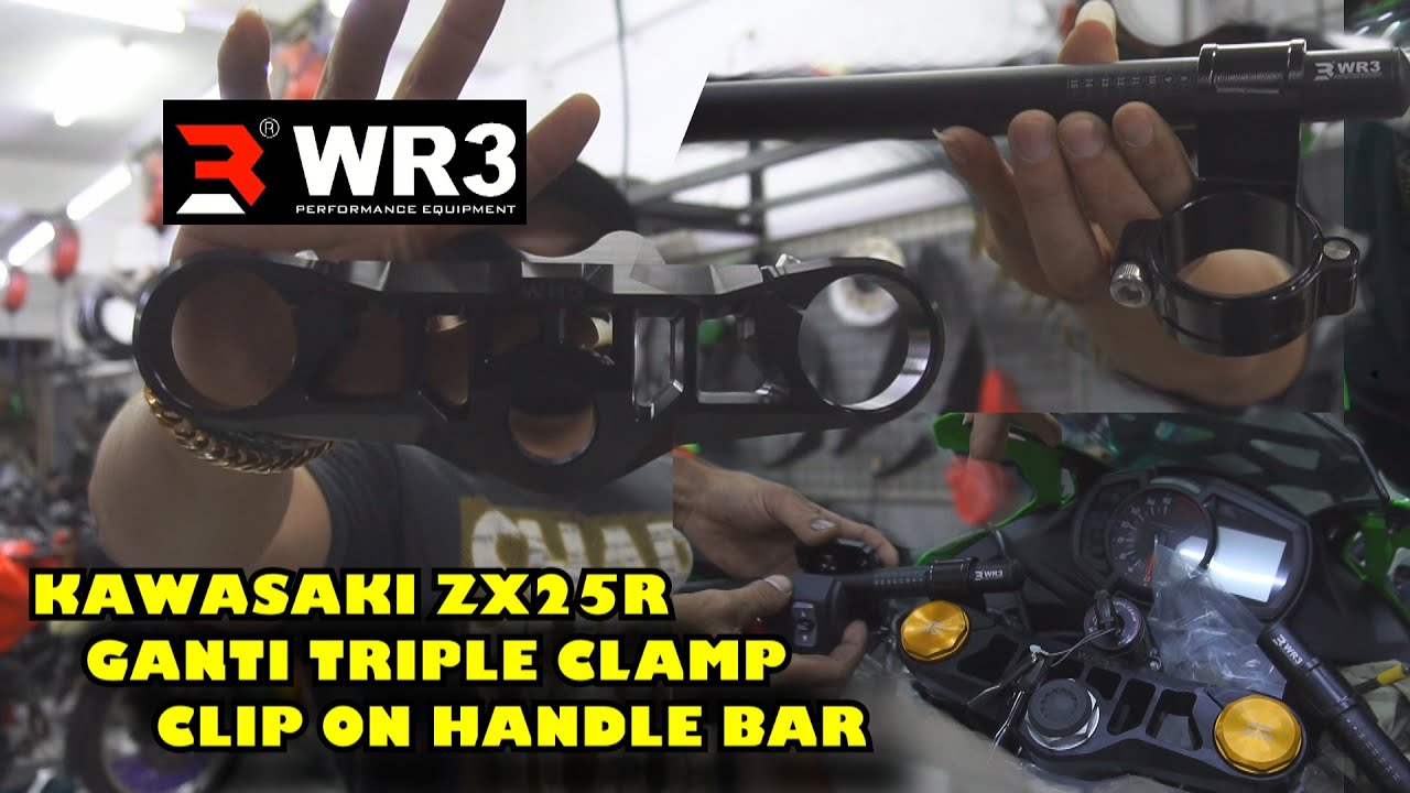 [Tutorial]ZX25R Ganti Triple Clamp + Stang Clip-On WR3, WOW GANTENG BOS - Xtreme Motor Sport Jakarta
