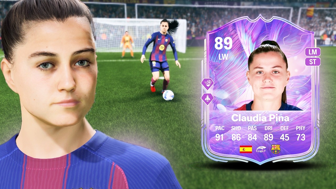 Обзор игрока Клаудии Пины с максимальным развитием навыков (89) в FC 26 | FC 26 Ultimate Team
