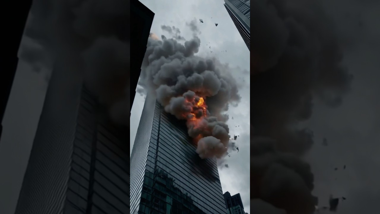 A powerful blast tears through the city center&mdash;windows shatter