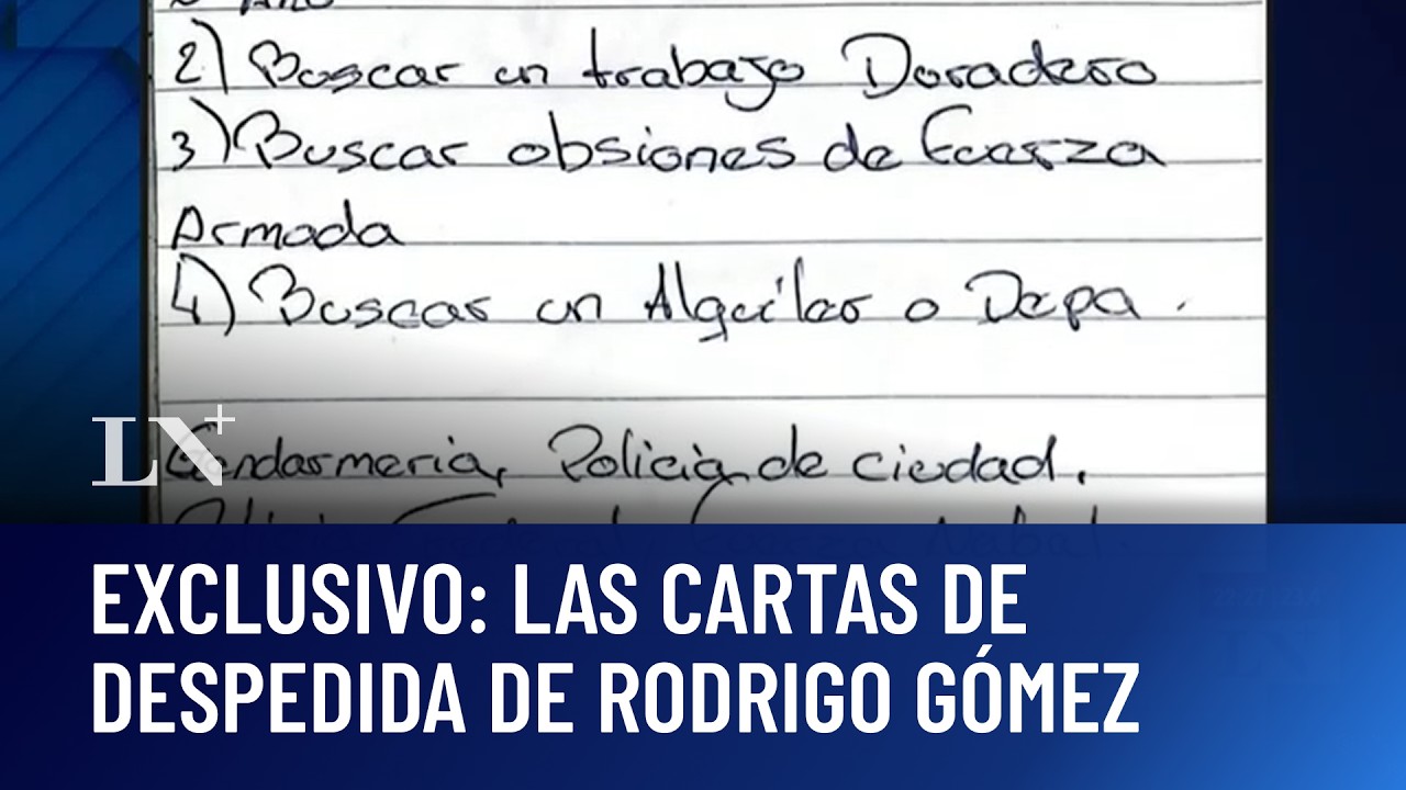 Exclusivo: las cartas de despedida de Rodrigo Gómez