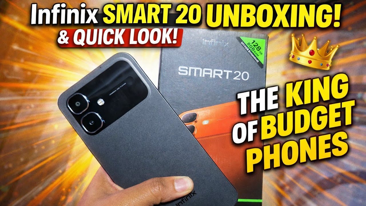 INFINIX SMART 20 UNBOXING AND QUICK LOOK: THE KING OD BUDGET PHONES! 4K PESOS SOLID SPECS!