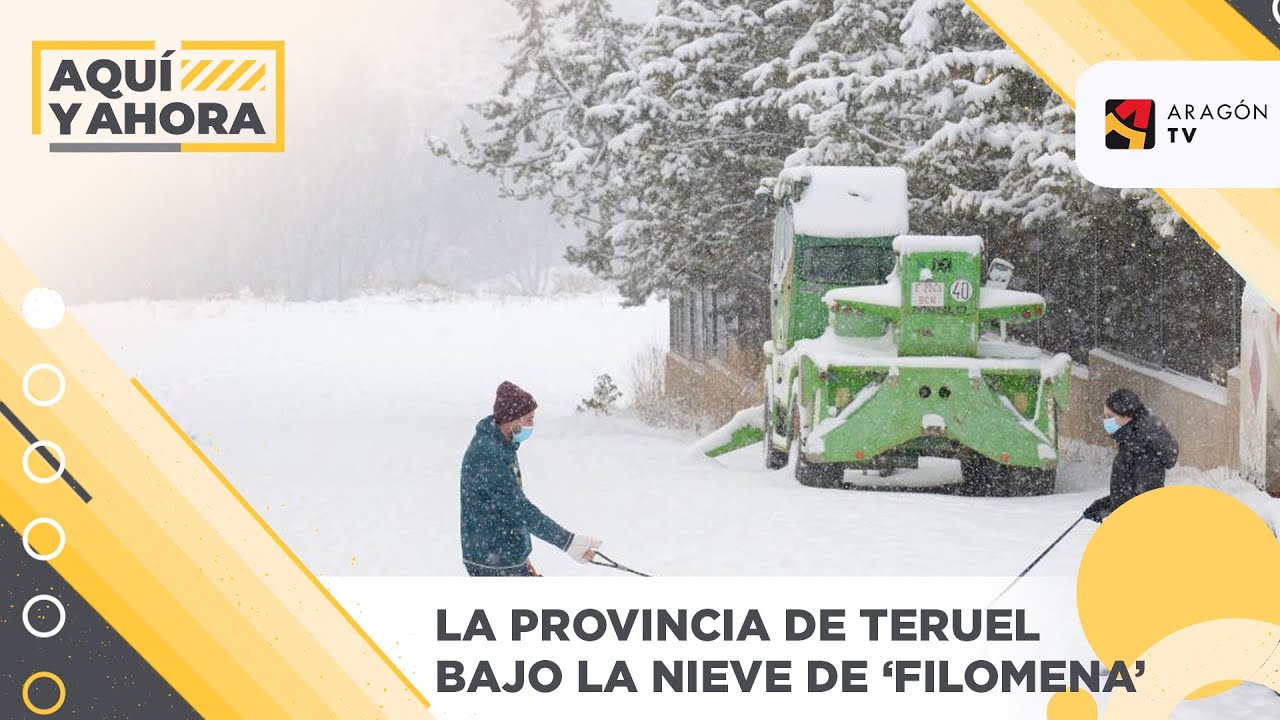 La provincia de Teruel, la más afectada por la borrasca 'Filomena'