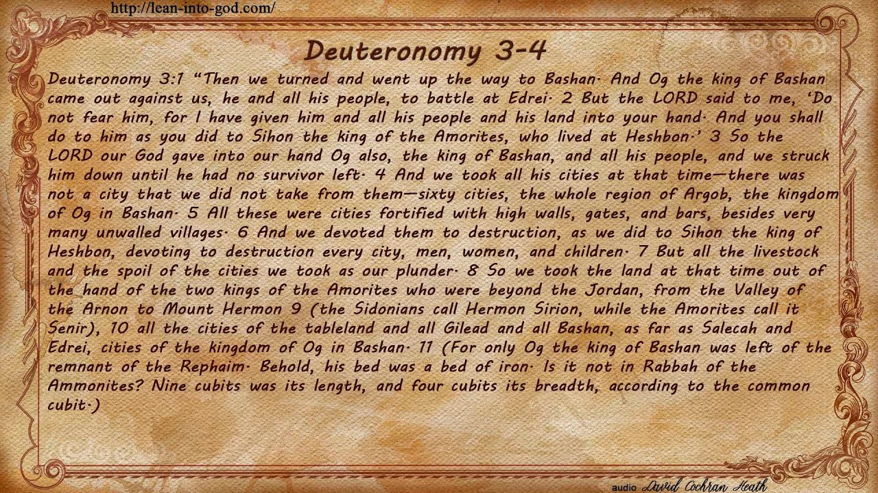 Deuteronomy 3-4