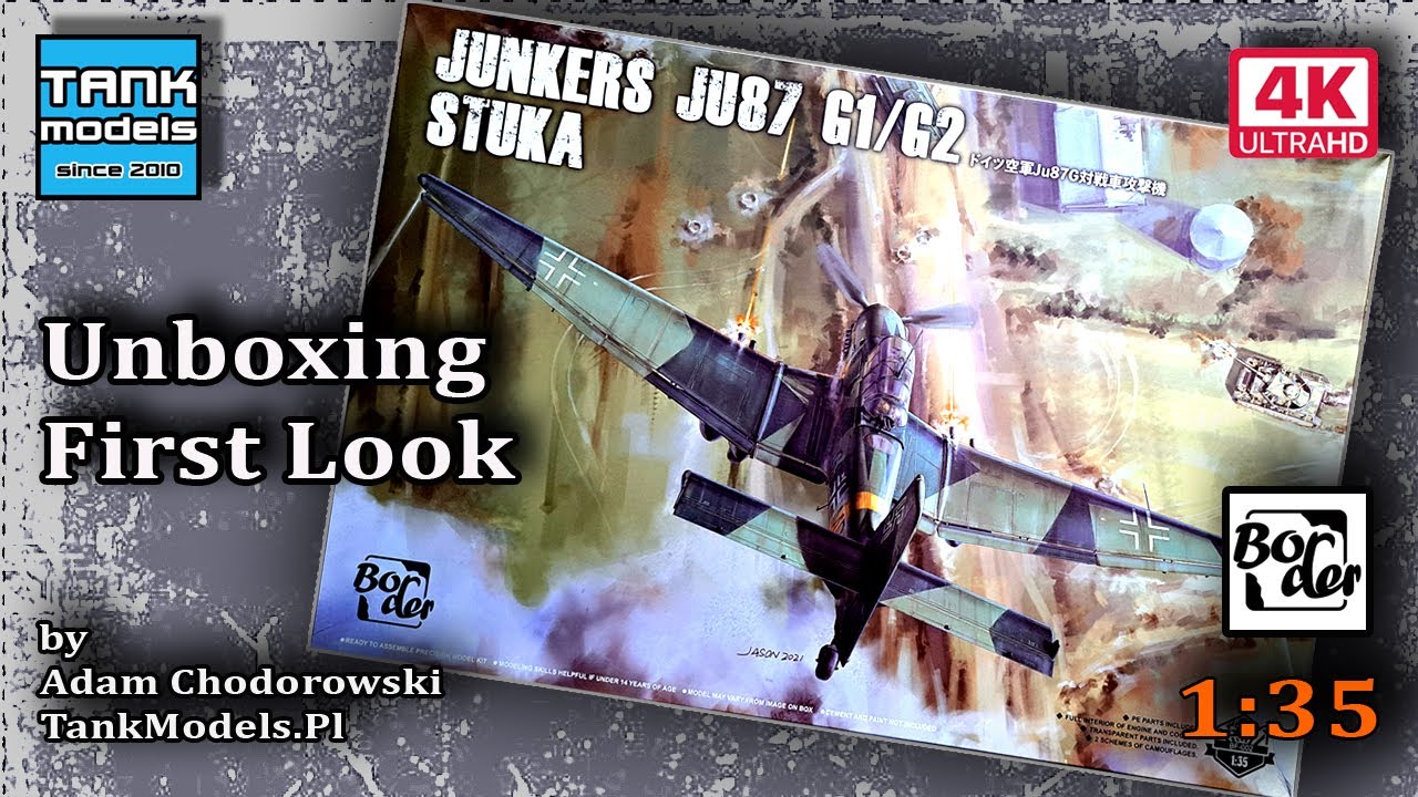 Unboxing 348 - 1:35 JU87 G1/G2 STUKA - Border Model BF002
