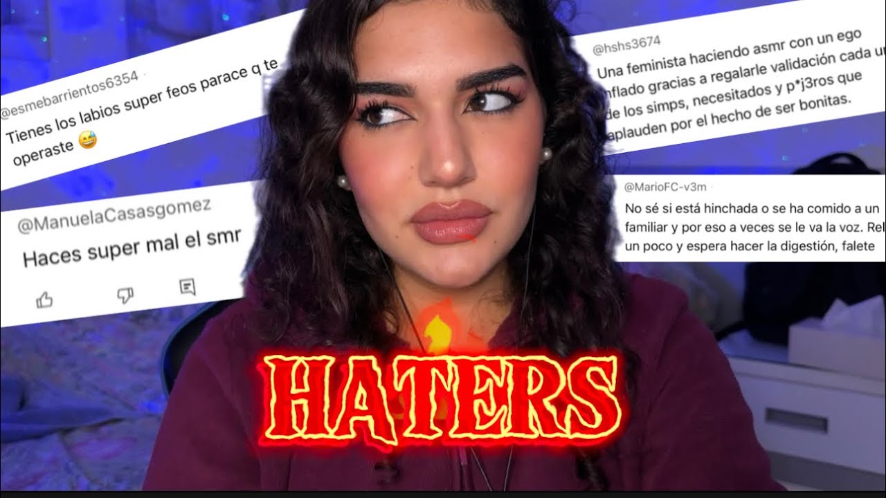 ASMR Reaccionando a COMENTARIOS de HATERS 😅
