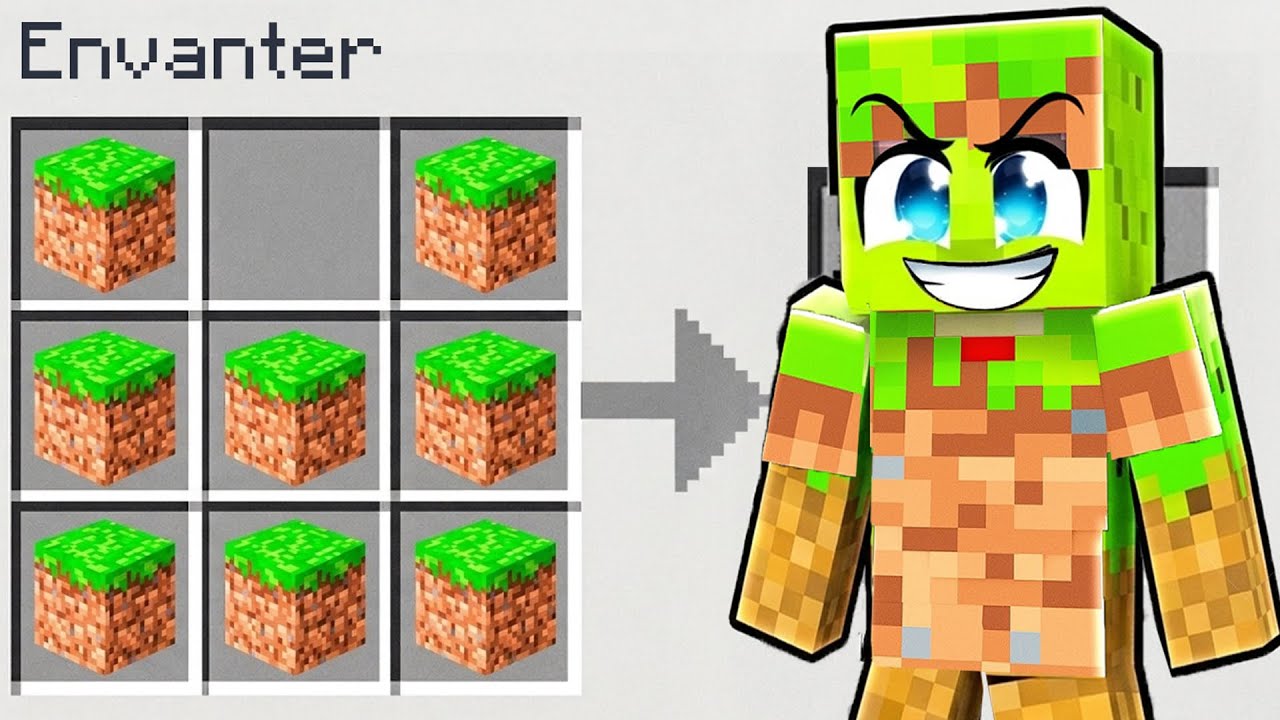 Minecraft'ta HER BLOKTAN ZIRH YAPTIM!🧱