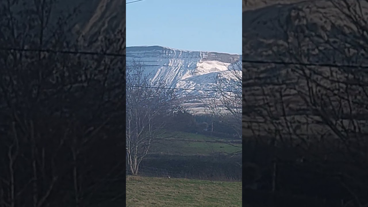 Benbulben Mountain in the snow, Co. Sligo. 