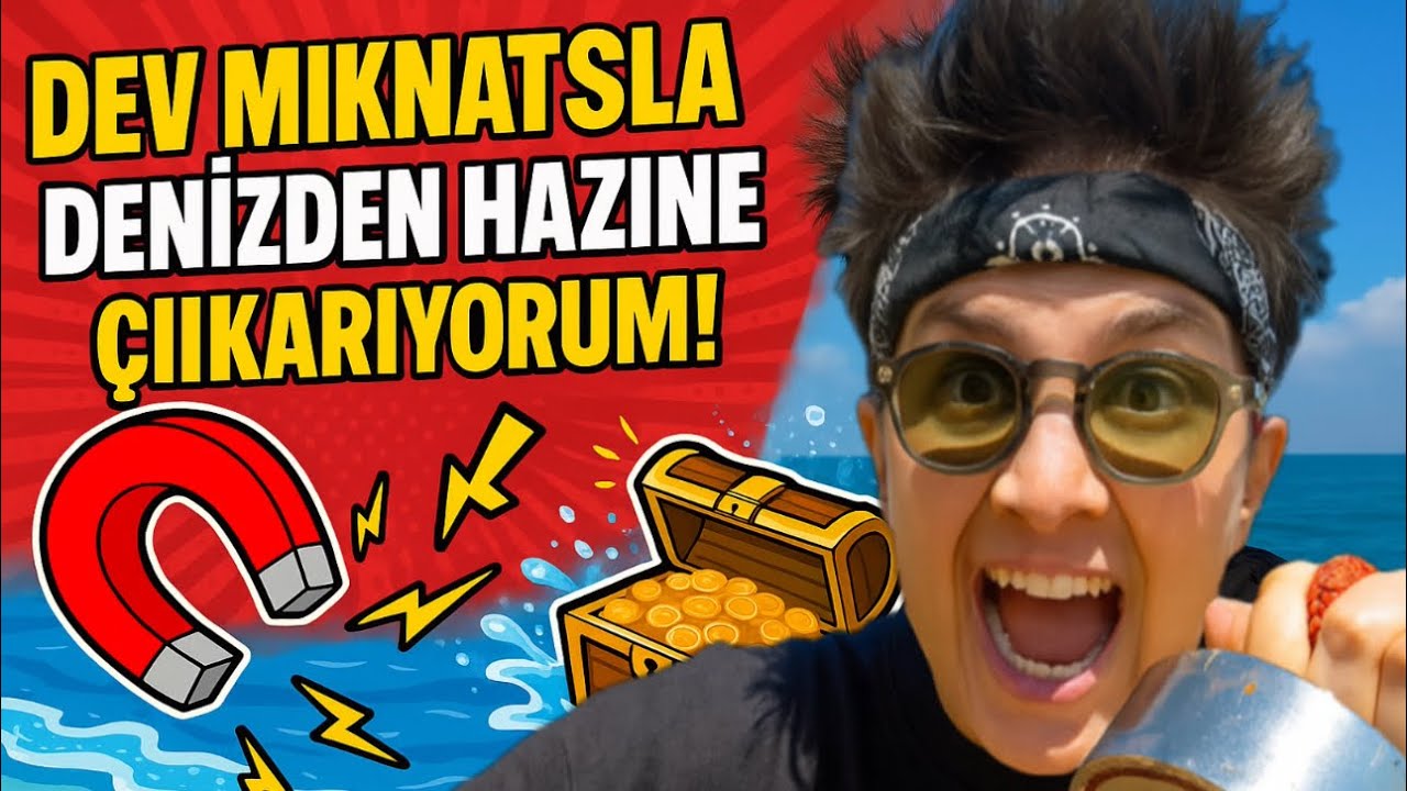Dev mıknatısı denize daldırdım! #mıknatıs #magnet