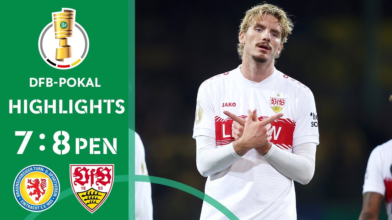 Reigning champs ESCAPE AFTER 20 PENALTIES! | Braunschweig vs. VfB Stuttgart 7-8 Highlights DFB-Pokal