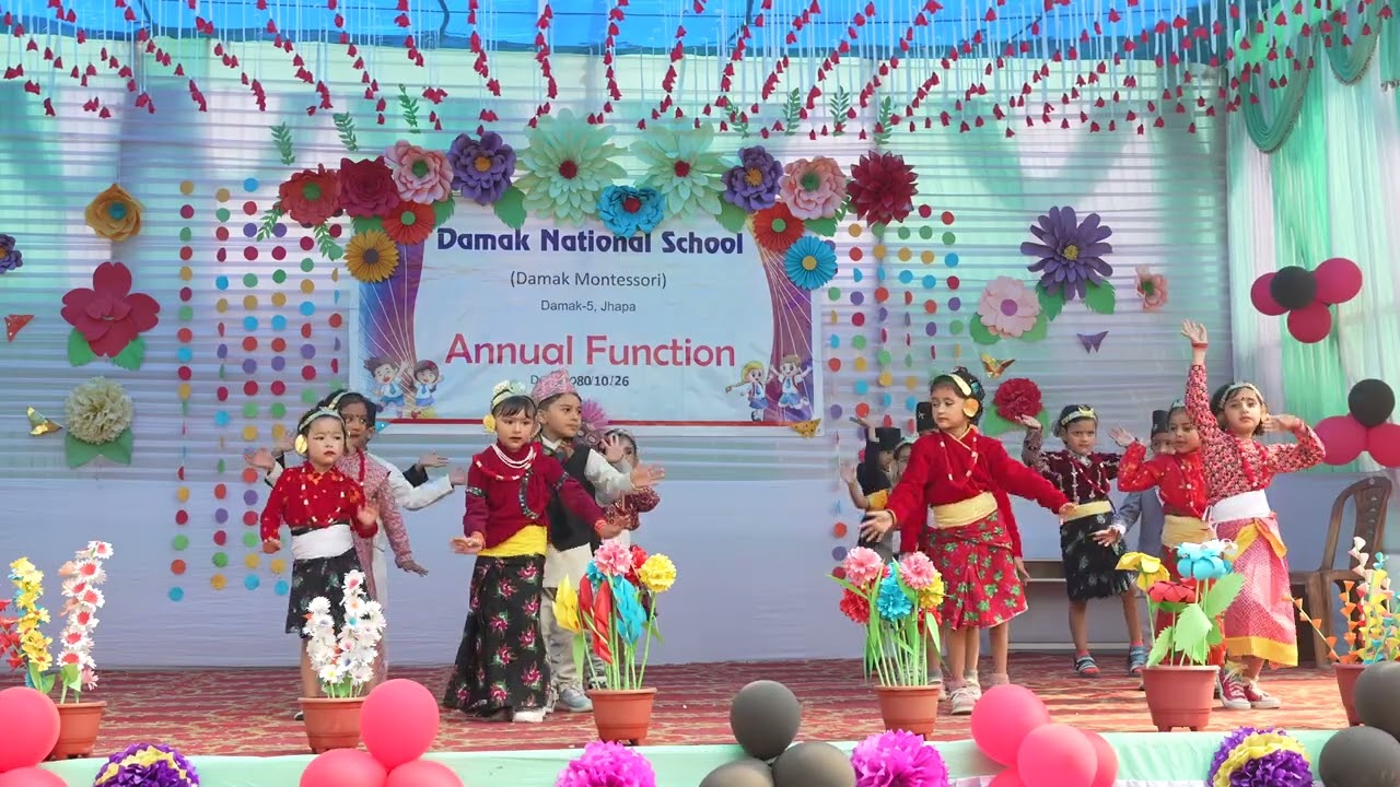 LKG Students performing on song 