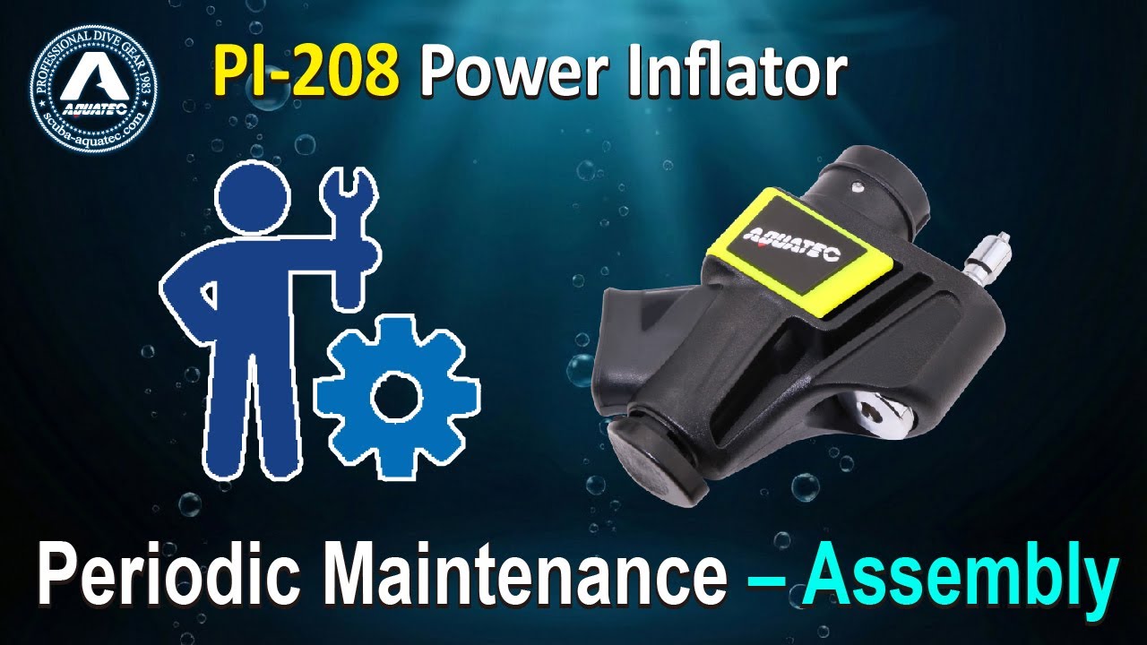 【 Scuba-Aquatec Diving Gear Guide】PI-208 Scuba Inflator Maintenance: Assembly Guide