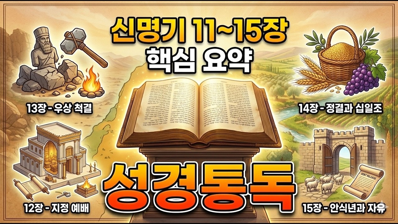 [신명기 11장~15장] 젖과 꿀이 흐르는 땅에서 '진짜 복'을 누리는 법