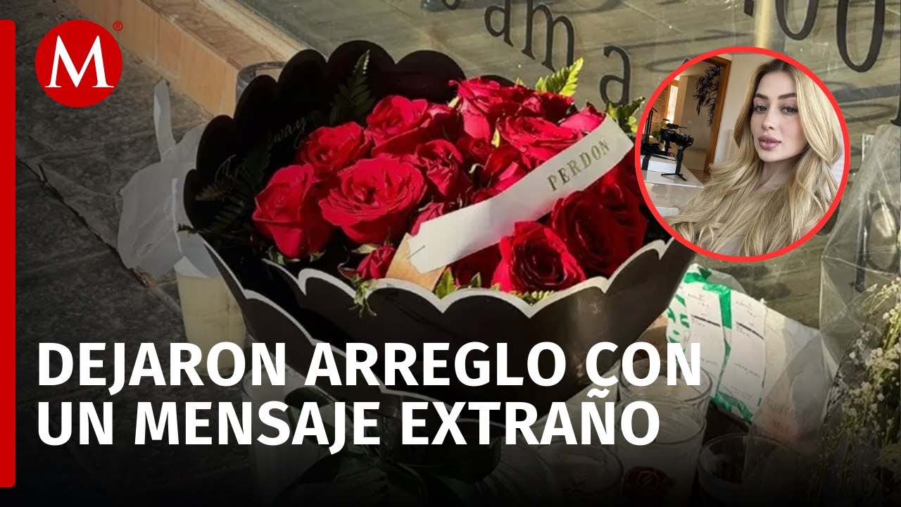 Hallan arreglo floral con extraño mensaje en el salón de belleza donde asesinaron a Valeria Márquez