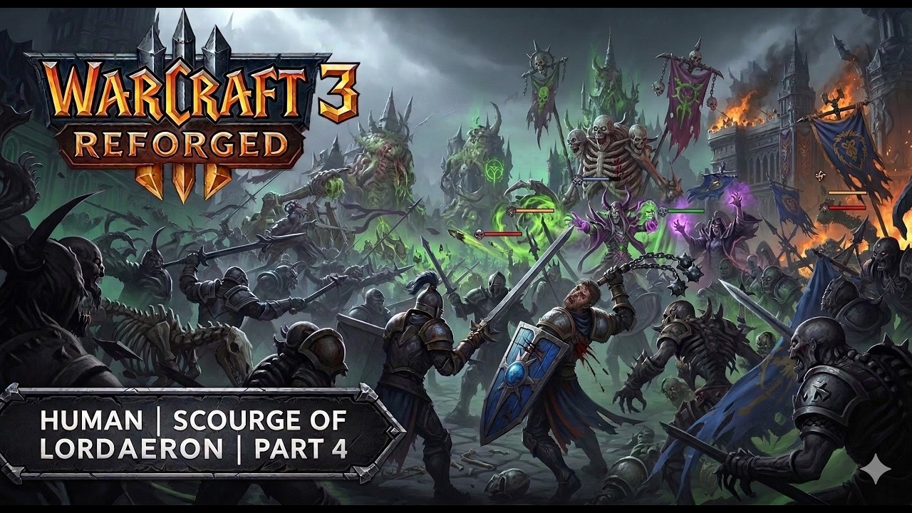Warcraft 3 Reforged Gameplay Walkthrough - Human - Scourge of Lordaeron   Part 4 1440p 60fps