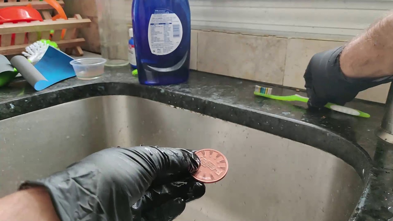 Laser engraving a copper coin