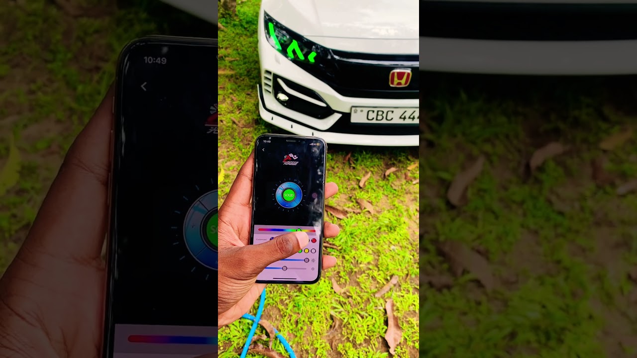 Honda Civic Lambo Lights Colour Changing 