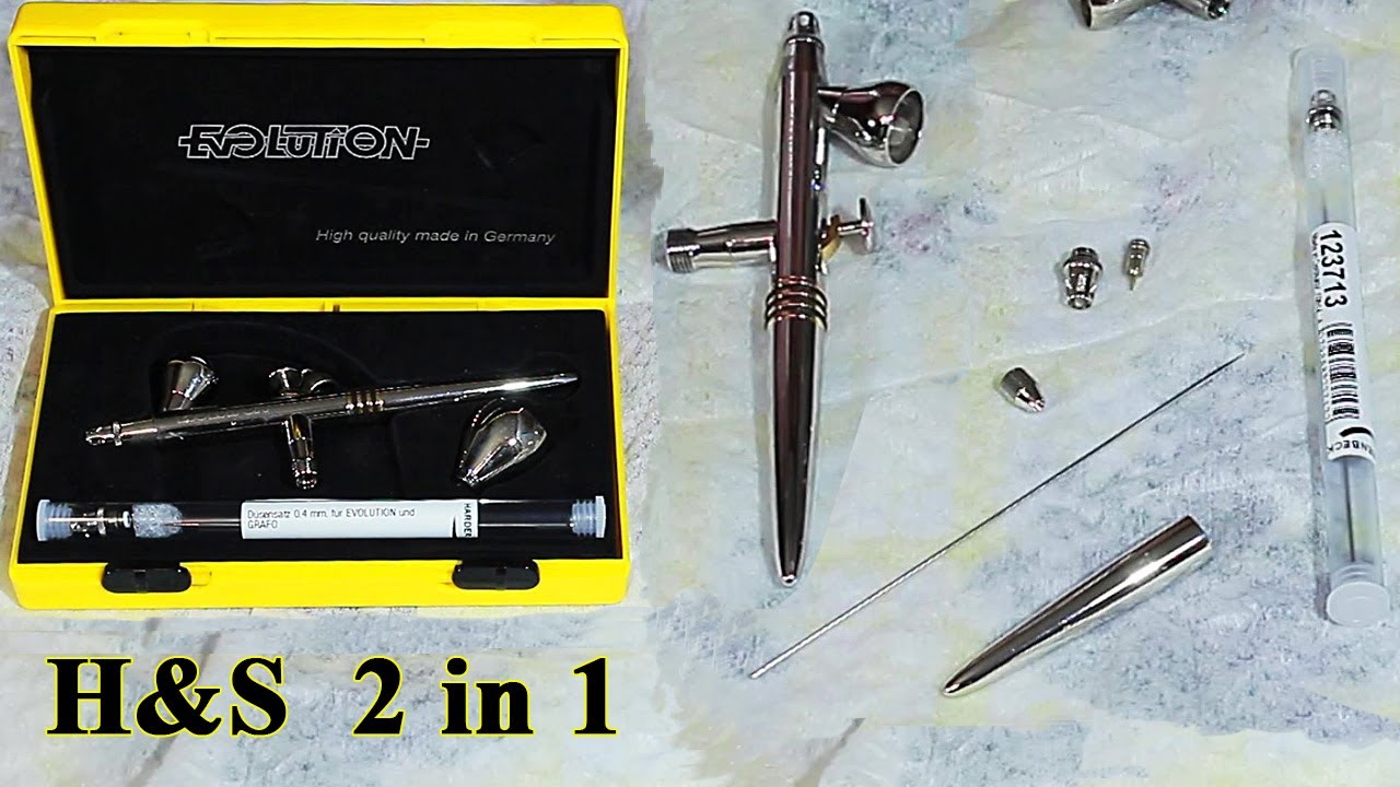 186. Чистка аэрографа, замена сопла и иглы на примере аэрографа Harder & Steenbeck Evolution 2 in 1