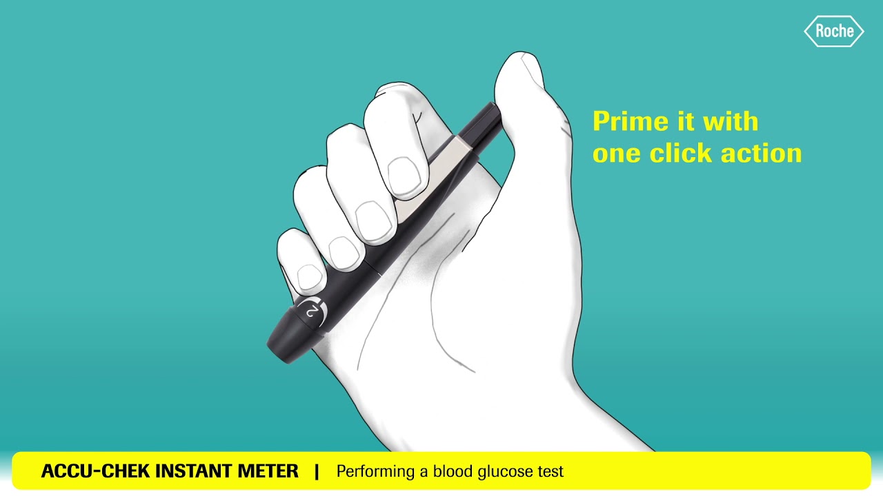 מד סוכר Accu-Chek Instant (v2) - שימוש במד סוכר