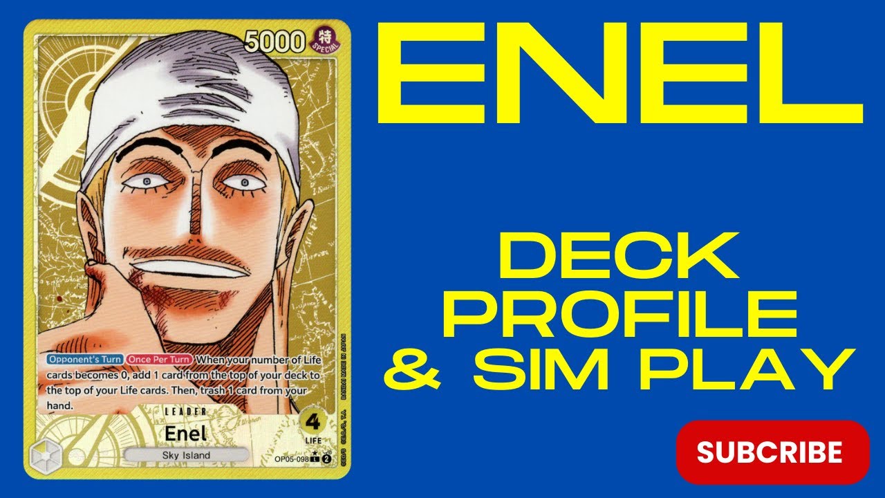 Enel Deck Profile & Gameplay #onepiece