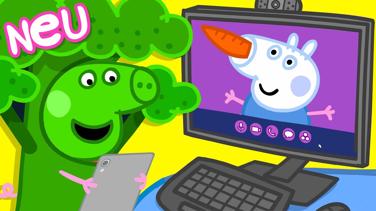 Peppa-Wutz-Geschichten | Der Videoanruf | Videos für Kinder
