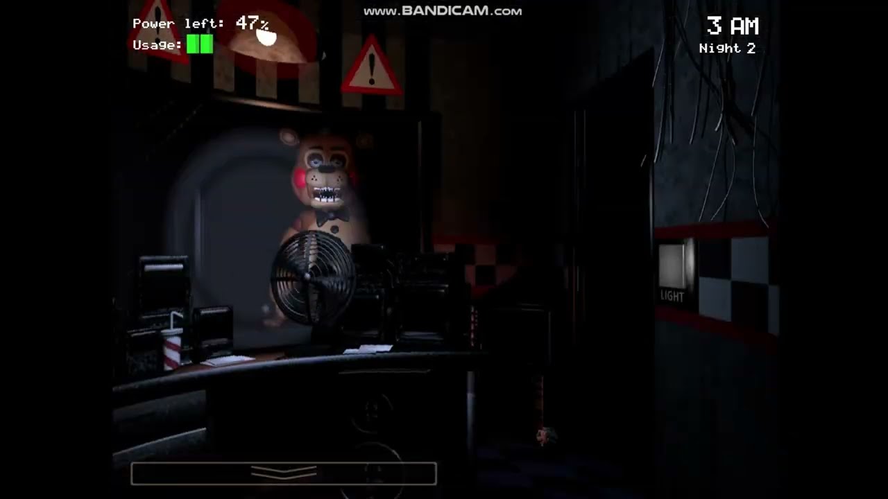 jugando la version beta de fnaf 2