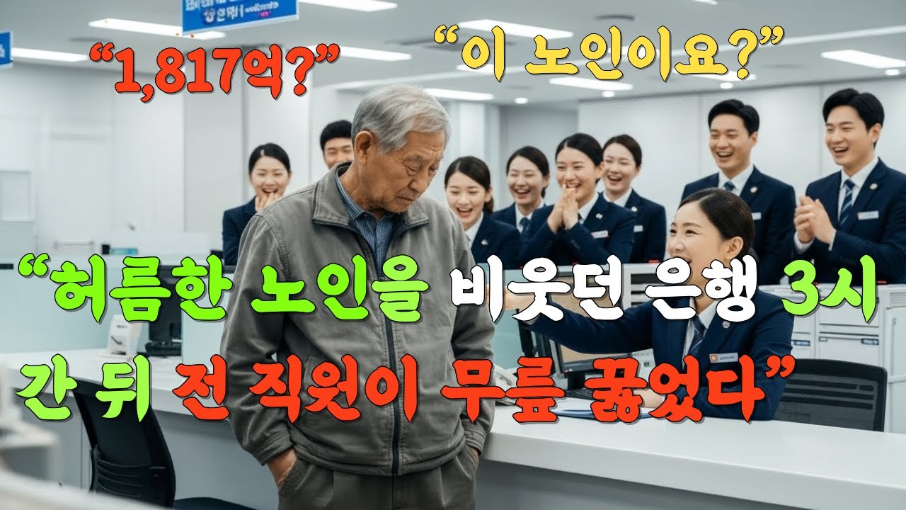 허름한 노인을 은행 직원이 비웃자 1천8백억 인출해 직원들과 은행은 난리가 나고 3 전 직원이 무릎을 꿇는데.. 사연 | 라디오 | 힐링