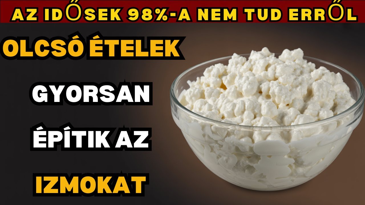 Elm&uacute;lt&aacute;l 60? Egy&eacute;l 7 olcs&oacute;, feh&eacute;rjed&uacute;s &eacute;telt az izmok&eacute;rt