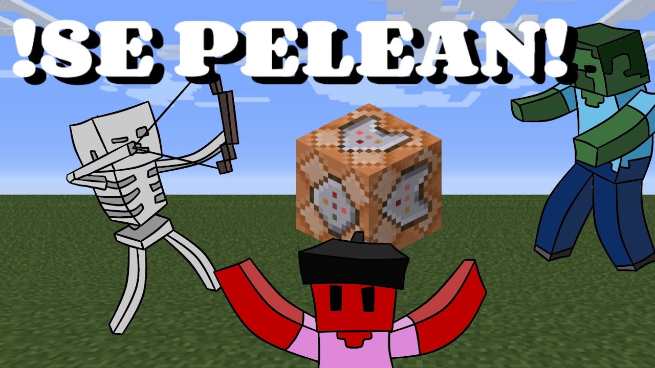 💥 Batallas de mobs con comandos de Minecraft bedrock 📲 (primer video)
