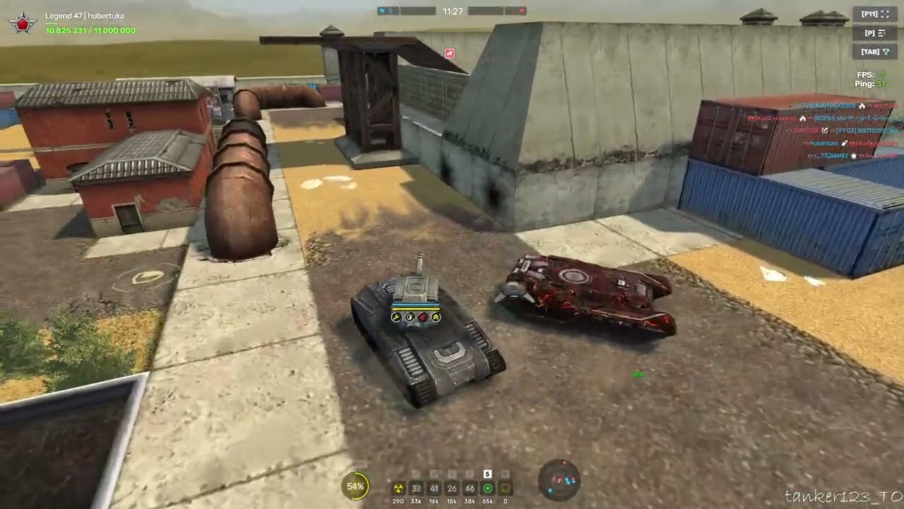 Tanki Online Smoky Legacy Skin Supercumulative Rounds Augment and Hornet Legacy Skin gameplay