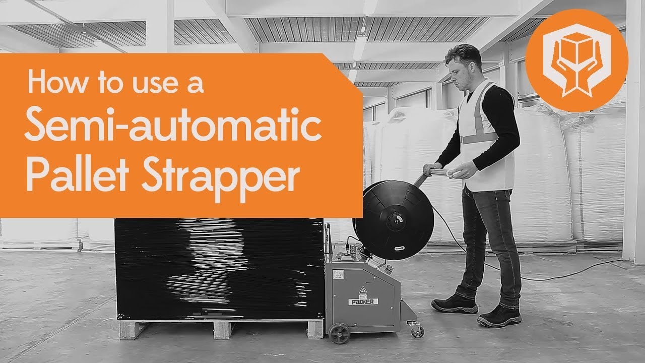 How to use a Semi-automatic Pallet Strapper - TP 202 MV | Packaging Equipment