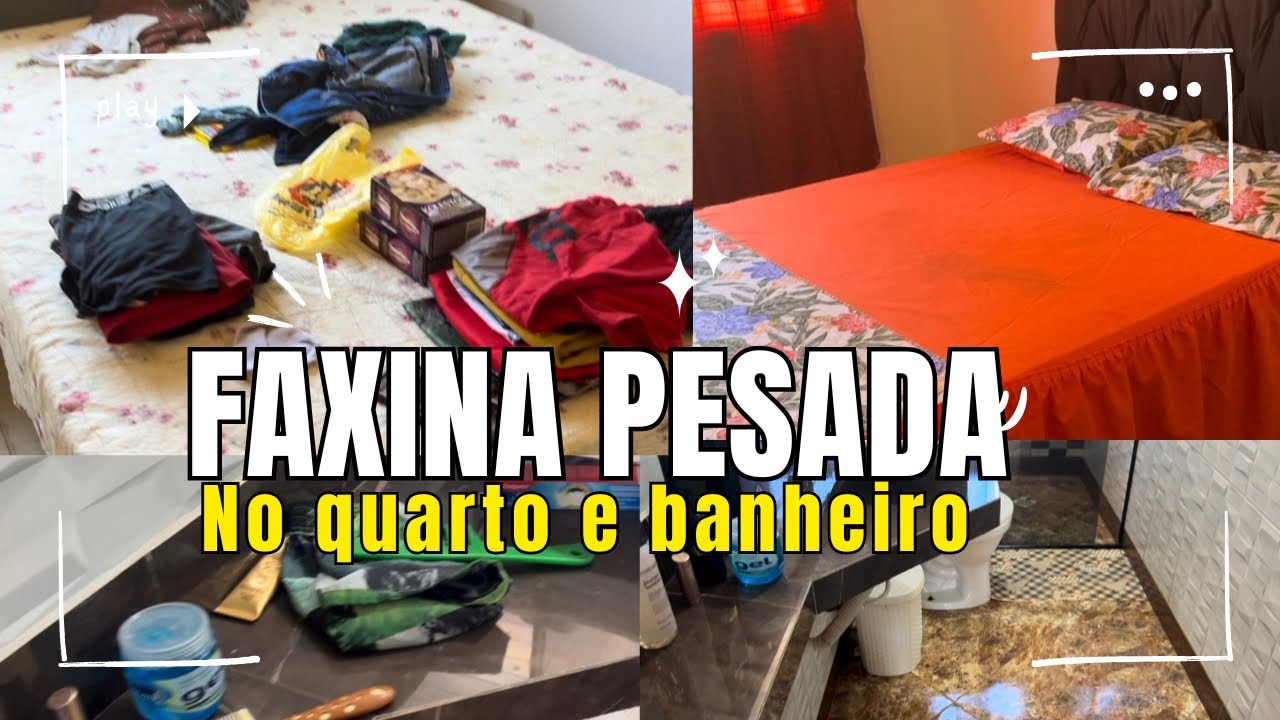 Limpeza Pesada no Quarto e Banheiro | Rotina Real de Casa 🏡
