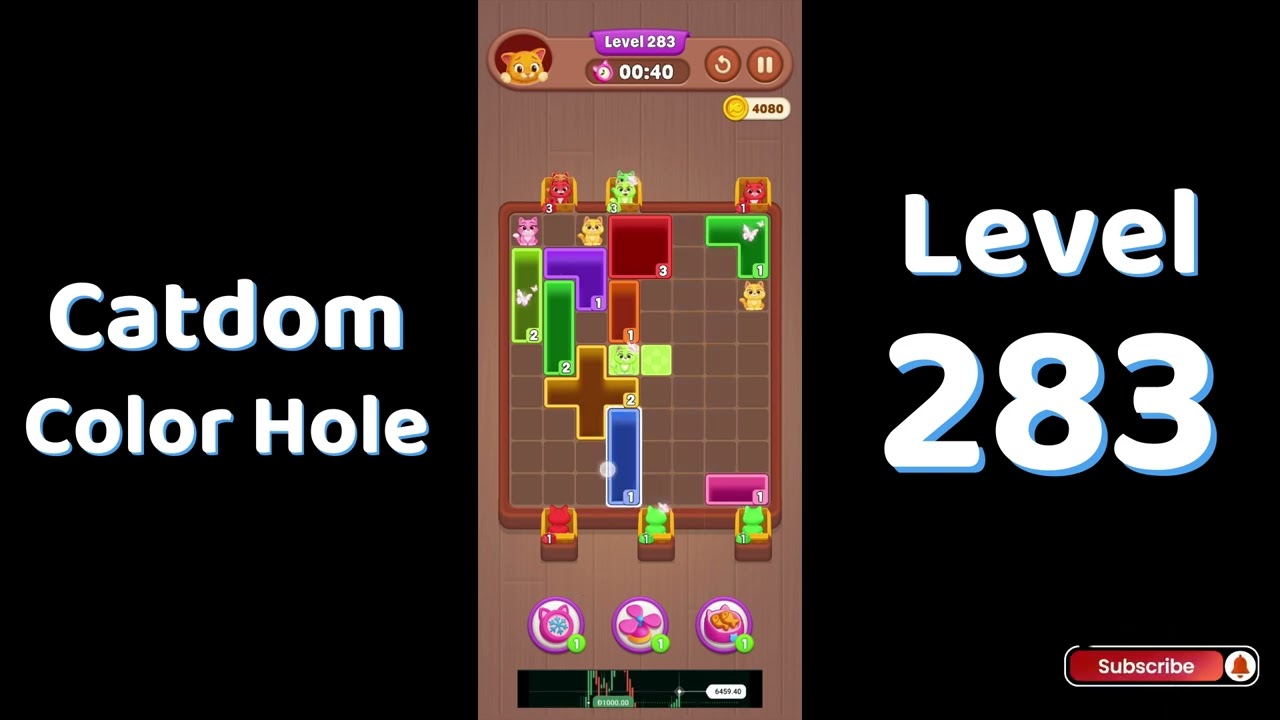 Catdom Level 283 walkthrough | Color Hole 🐱🕳️| Solutionguruji