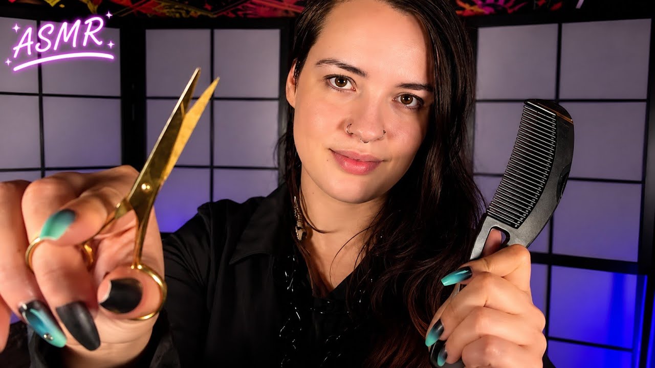 Willkommen beim Flüster-Friseur 💇‍♀️ | Haare schneiden, färben, waschen & föhnen | ASMR (Teil 2)