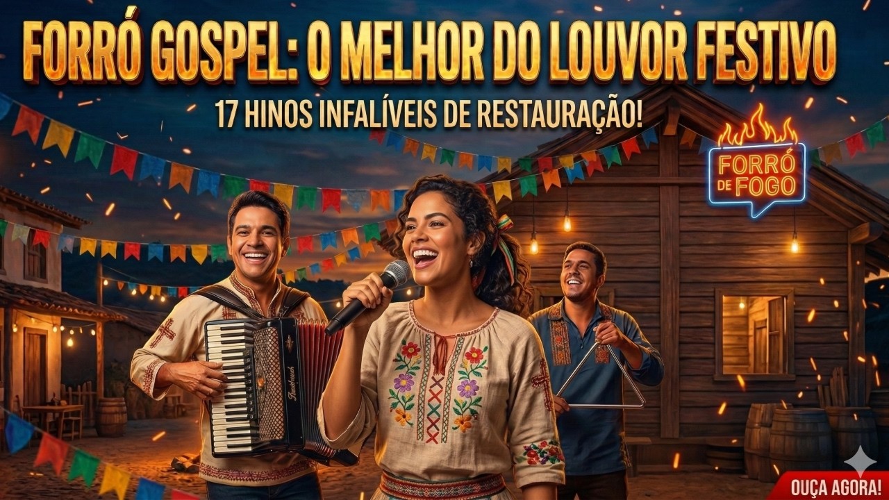 FORRÓ GOSPEL 2026 🔥ÁLBUM COMPLETO | 17 Louvores Animados e Cheios de Unção #LouvorAnimado#Gospel2026