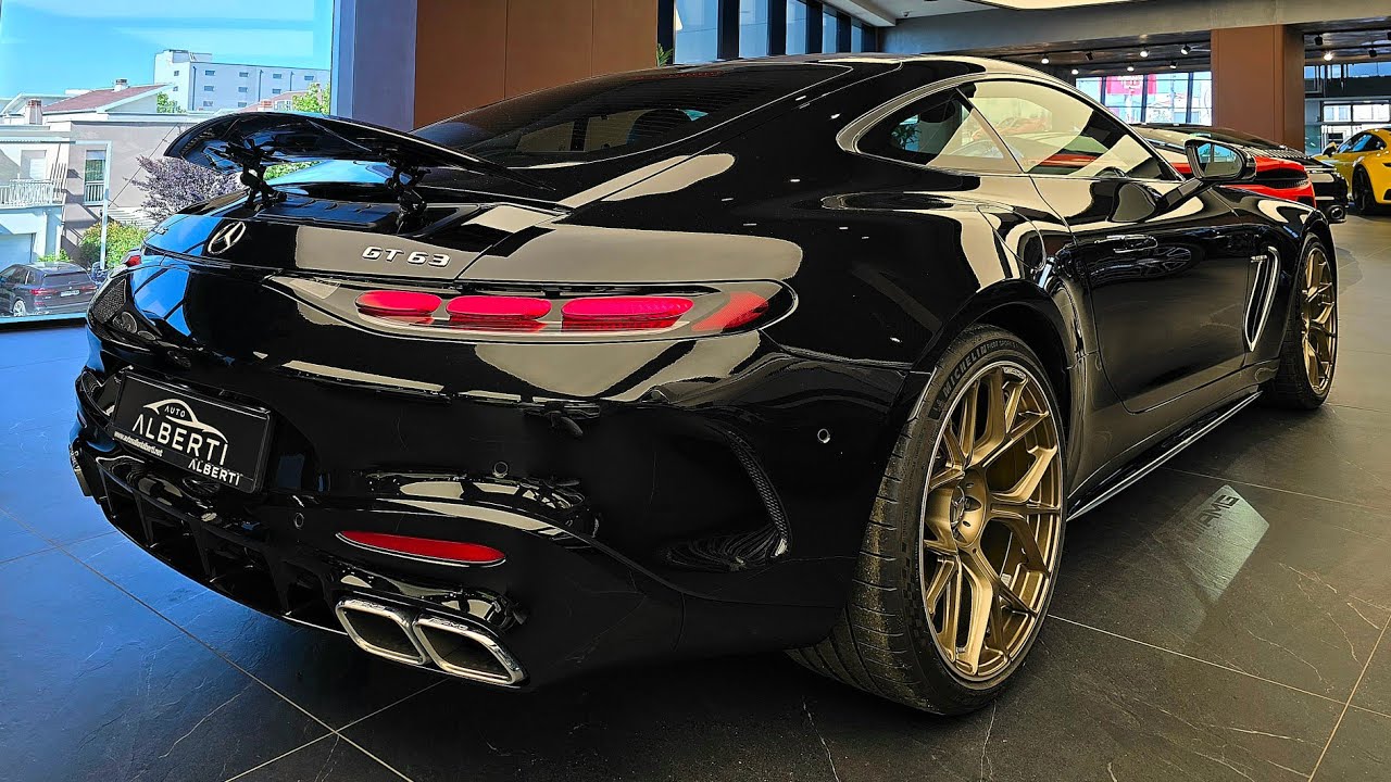 All New 2025 Mercedes-Benz AMG GT 63s Coupe V8 Biturbo - Golden Wheels | Walkaround in 8K