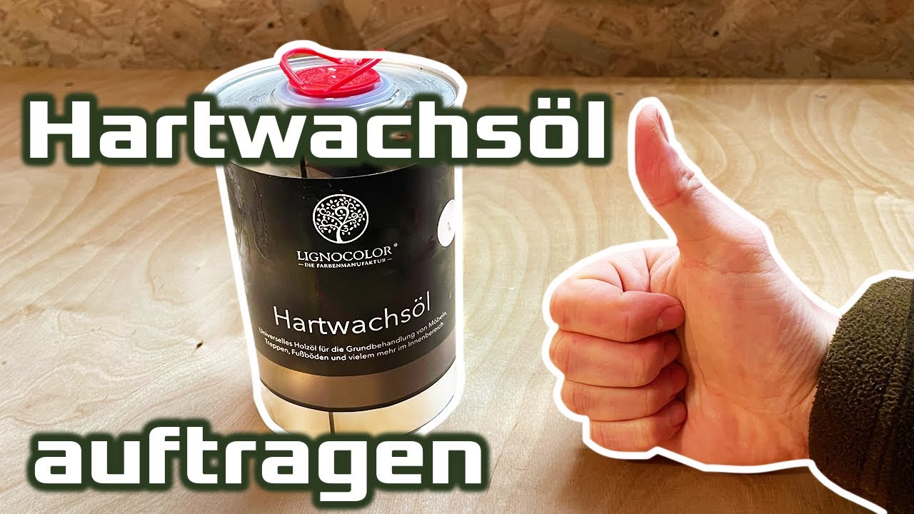 Lignocolor HARTWACHSÖL: Vorbereitung | Auftragen | Ergebnis #1