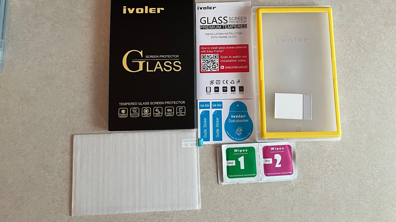 Unboxing iVoler Tempered Glass Screen Protector for Nintendo Switch OLED with [Alignment Frame]