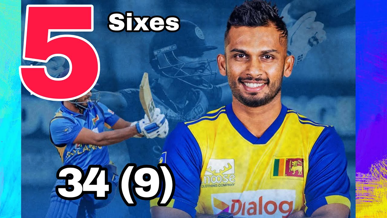 5 BIG SIXES of Dasun Shanaka against Pakistan | 