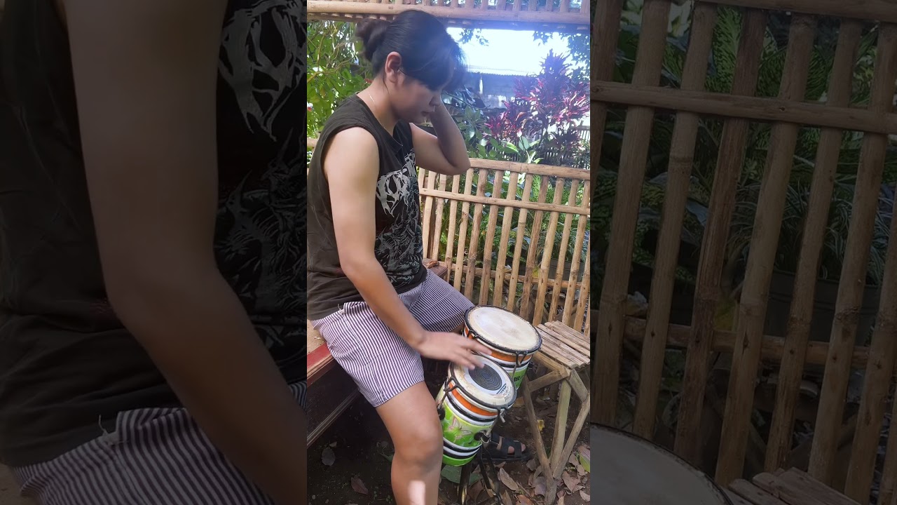Ceritanya mau main kendang di belakang rumah #epepkendang