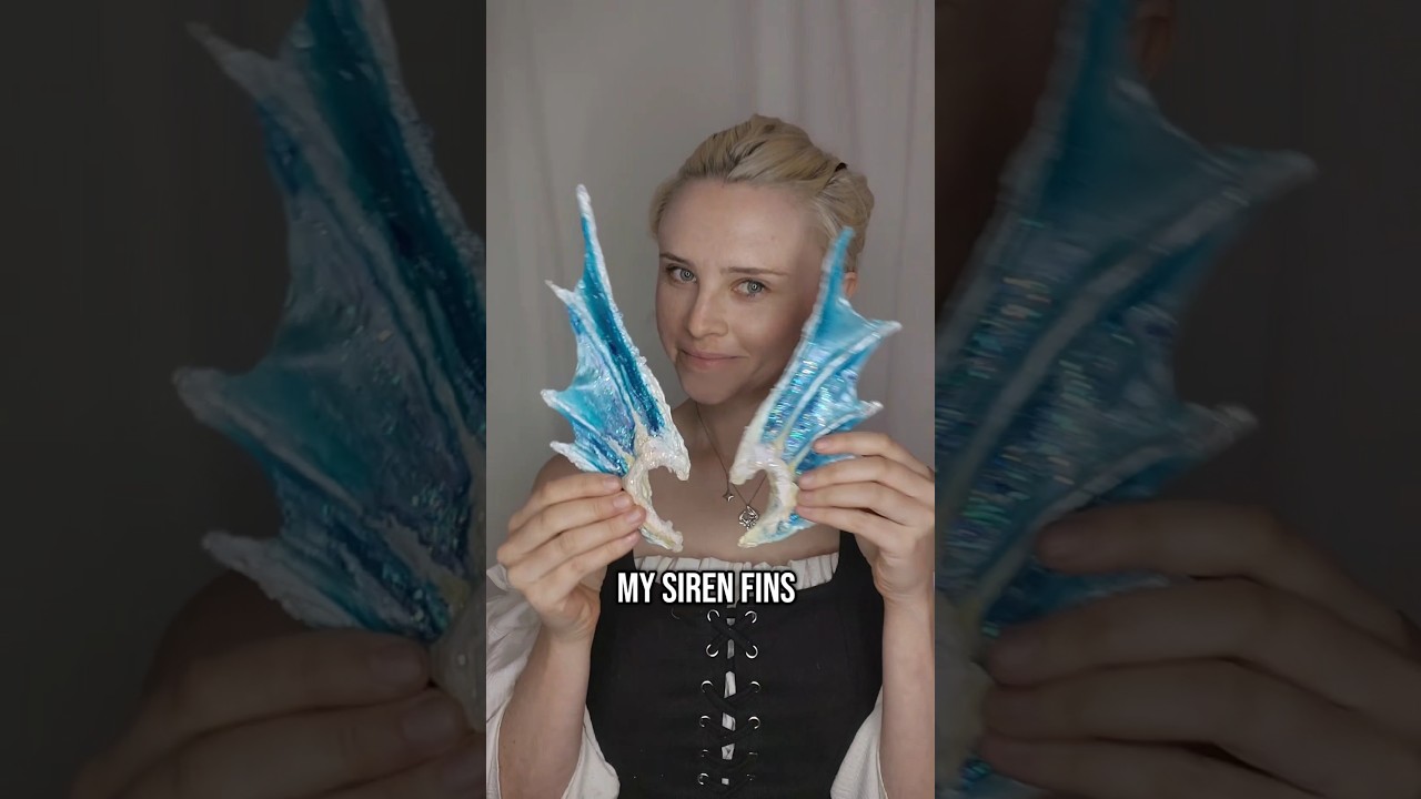 Siren Fin tutorial! #mermaid #cosplay #shorts #makeup #siren