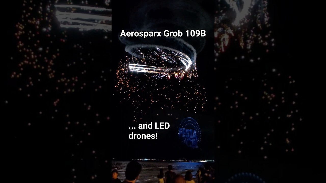 Aerosparx fireworks and drone display at Festa al Cel