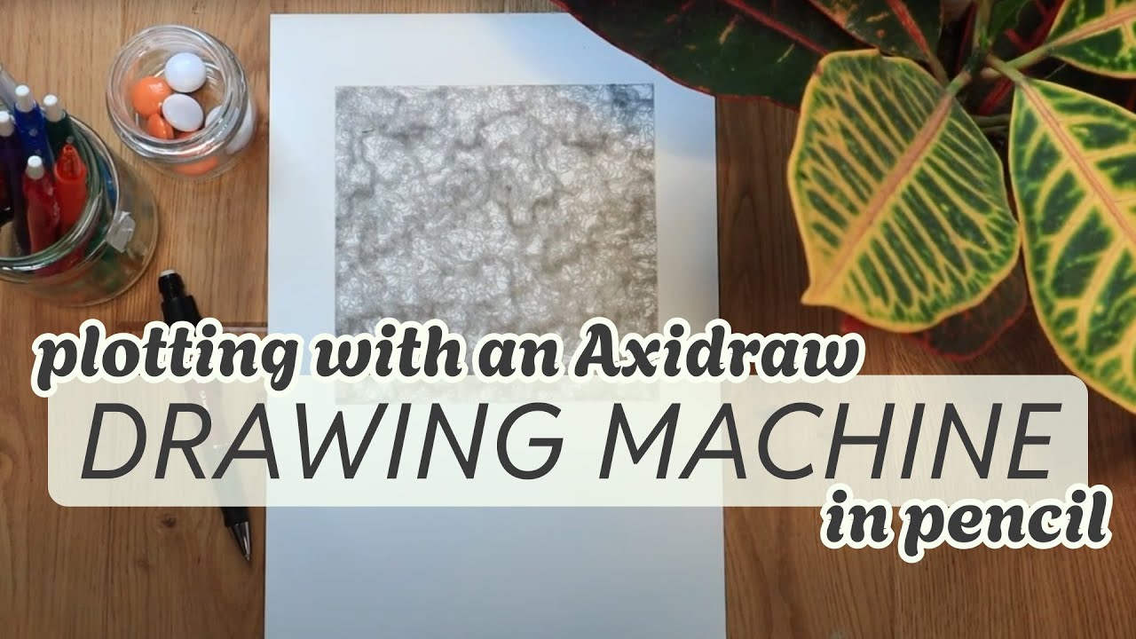 Drawing machine | Plotting with Axidraw in pencil