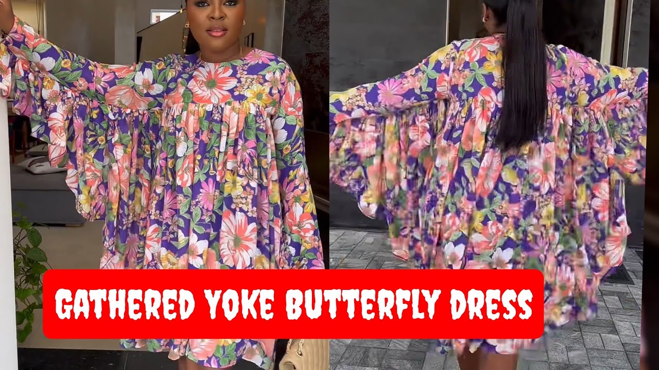 How to make a GATHERED YOKE BUTTERFLY DRESS