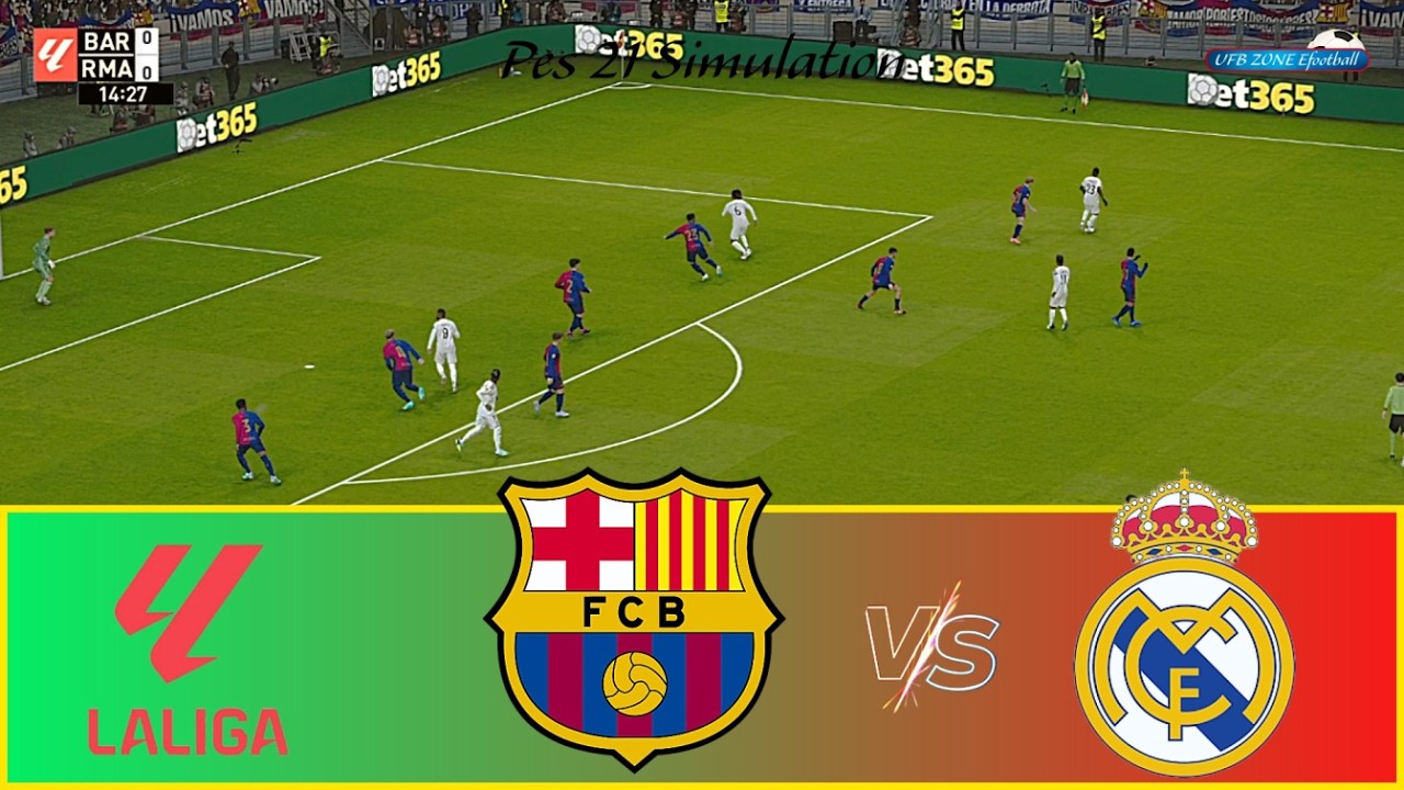 Barcelona vs Real Madrid | Spanish LaLiga Thriller | PES 21 Simulation