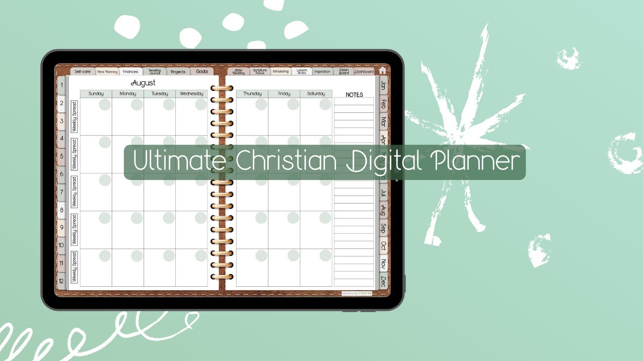 Best Christian Digital Planner | Undated Ultimate Christian Planner Walk-through