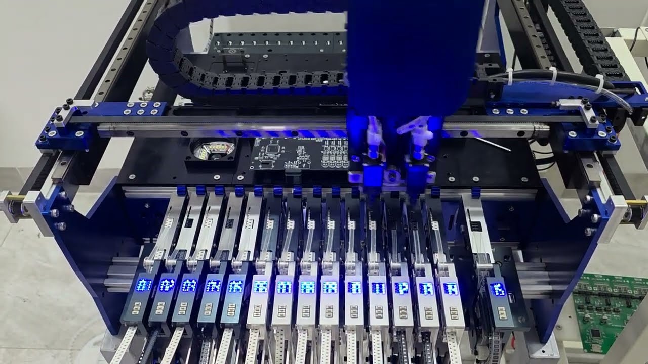 Desktop Pick and Place Machine AFARCO iRON PnP with AF Feeder #OpenPnP | DIY Pick and Place