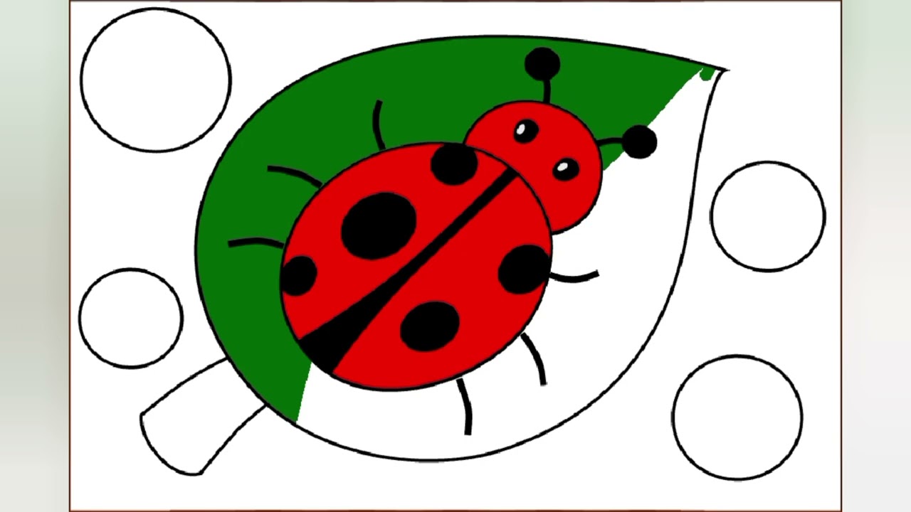 Colouring a Ladybug🐞 | #mscraft 