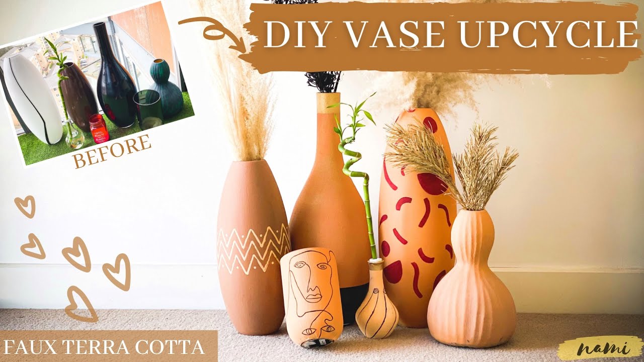 DIY Vase Upcycle | TERRA COTTA VASE | Easy DIY Project |Namitha Naik